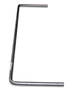 Curtain tube 1/2"x1400 f/manure curtain manure drive IW=1250